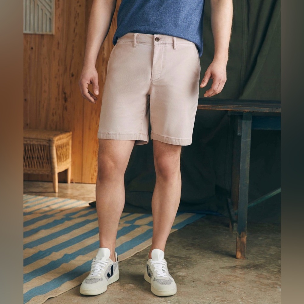 Faherty Coastline Chino Shorts Sz35 8” inseam NWOT